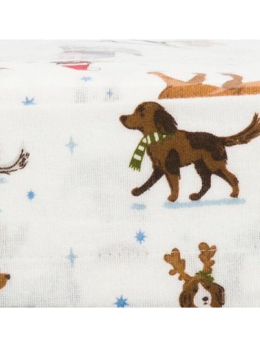 EDDIE BAUER Holiday Dogs Flannel Sheet Set - Picture 4 of 5